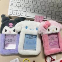 Cute Plush Sanrio Kpop Keychain Photocard Holder - ArtGalleryZen