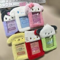 Cute Plush Sanrio Kpop Keychain Photocard Holder - ArtGalleryZen