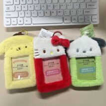 Cute Plush Sanrio Kpop Keychain Photocard Holder - ArtGalleryZen