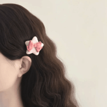 Cute Plush Star Bowknot Hair Clip Set - ArtGalleryZen