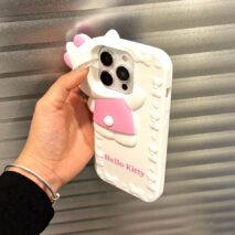 Cute Probe Hello Kitty Silicone iPhone Case - ArtGalleryZen
