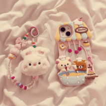 Cute Rilakkuma Dessert House Hollow iPhone Case - ArtGalleryZen