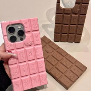 Cute Rilakkuma Hello Kitty Chocolate Silicone iPhone Case - ArtGalleryZen