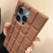 Cute Rilakkuma Hello Kitty Chocolate Silicone iPhone Case - ArtGalleryZen
