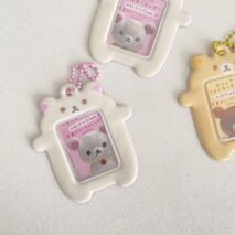 Cute Rilakkuma Kpop Keychain Photocard Holder - ArtGalleryZen