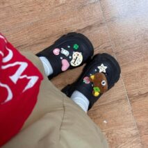 Cute Rilakkuma Lucky Clover Sandals Decoration Shoe Charms - ArtGalleryZen