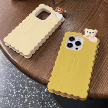 Cute Rilakkuma Sandwich Cookie Silicone iPhone Case - ArtGalleryZen