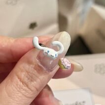 Cute Sanrio Enamel Cinnamoroll Dessert Ring - ArtGalleryZen
