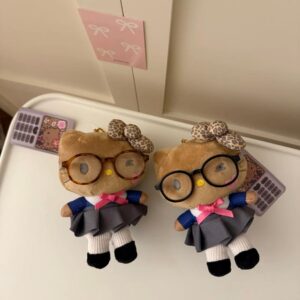 Cute School Uniform Hello Kitty Plush Keychain Doll - ArtGalleryZen