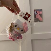 Cute School Uniform Hello Kitty Plush Keychain Doll - ArtGalleryZen