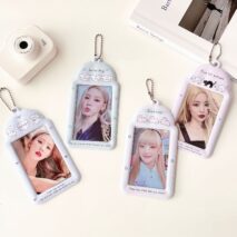 Cute Sheep Bunny Puppy Kitten Kpop Keychain Photocard Holder - ArtGalleryZen