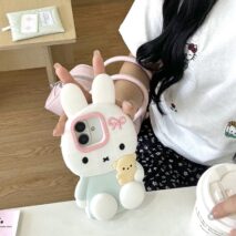 Cute Sitting Miffy Silicone iPhone Case - ArtGalleryZen