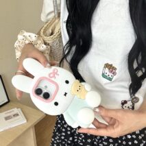 Cute Sitting Miffy Silicone iPhone Case - ArtGalleryZen