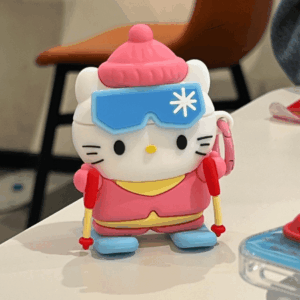 Cute Skiing Sanrio Hello Kitty Silicone AirPods Earphone Case - ArtGalleryZen