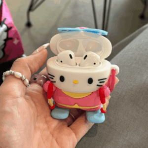 Cute Skiing Sanrio Hello Kitty Silicone AirPods Earphone Case - ArtGalleryZen