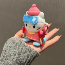 Cute Skiing Sanrio Hello Kitty Silicone AirPods Earphone Case - ArtGalleryZen