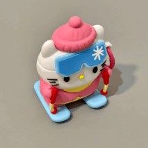 Cute Skiing Sanrio Hello Kitty Silicone AirPods Earphone Case - ArtGalleryZen