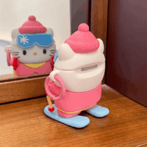 Cute Skiing Sanrio Hello Kitty Silicone AirPods Earphone Case - ArtGalleryZen