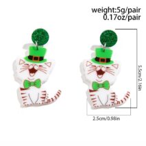 Cute Smiling Kitten Dangle Earrings - ArtGalleryZen