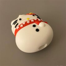 Cute Snowman Sanrio Hello Kitty Silicone AirPods Earphone Case - ArtGalleryZen