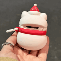 Cute Snowman Sanrio Hello Kitty Silicone AirPods Earphone Case - ArtGalleryZen
