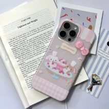 Cute Sugarbunnies 3D Bowknot iPhone Case - ArtGalleryZen