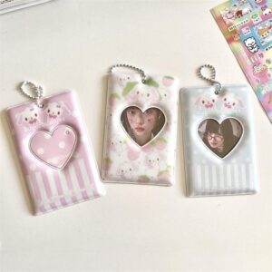 Cute Sugarbunnies Kpop Keychain Photocard Holder - ArtGalleryZen