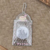 Cute Tomato Cat Puppy Kpop Keychain Photocard Holder - ArtGalleryZen