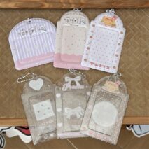 Cute Tomato Cat Puppy Kpop Keychain Photocard Holder - ArtGalleryZen