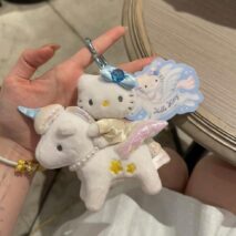 Cute Unicorn Hello Kitty Plush Keychain Doll - ArtGalleryZen