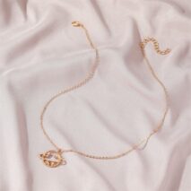 CZ Inlaid Celestial Star Necklace - ArtGalleryZen