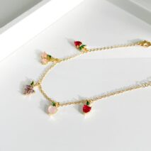 Dainty Colorful Crystal Fruits Bracelet - ArtGalleryZen
