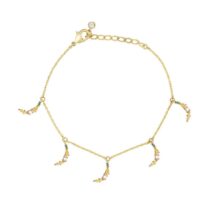 Dainty Colorful Crystal Fruits Bracelet - ArtGalleryZen