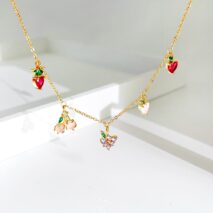 Dainty Colorful Crystal Fruits Bracelet - ArtGalleryZen