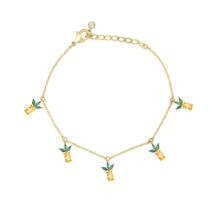 Dainty Colorful Crystal Fruits Bracelet - ArtGalleryZen