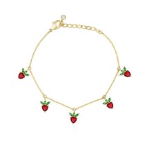 Dainty Colorful Crystal Fruits Bracelet - ArtGalleryZen