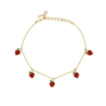 Dainty Colorful Crystal Fruits Bracelet - ArtGalleryZen