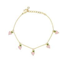 Dainty Colorful Crystal Fruits Bracelet - ArtGalleryZen