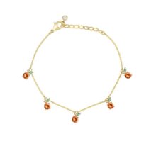 Dainty Colorful Crystal Fruits Bracelet - ArtGalleryZen