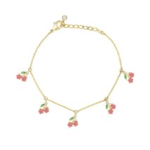 Dainty Colorful Crystal Fruits Bracelet - ArtGalleryZen