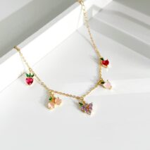 Dainty Colorful Crystal Fruits Bracelet - ArtGalleryZen