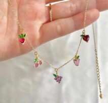 Dainty Colorful Crystal Fruits Bracelet - ArtGalleryZen