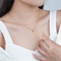 Dainty Crystal Celestial Planet Star Pendant Necklace - ArtGalleryZen