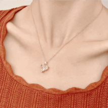 Dainty Crystal Heart Pendant Necklace - ArtGalleryZen