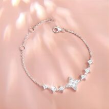 Dainty Crystal Sparkle Necklace Bracelet Set - ArtGalleryZen