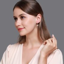 Dainty CZ Inlaid Butterfly Huggie Hoop Earrings - ArtGalleryZen