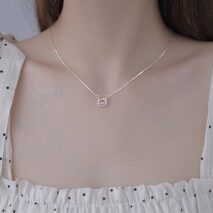 Dainty CZ Inlaid Hello Kitty Necklace - ArtGalleryZen