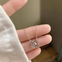 Dainty CZ Inlaid Hello Kitty Necklace - ArtGalleryZen