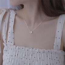 Dainty CZ Inlaid Hello Kitty Necklace - ArtGalleryZen