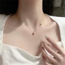 Dainty CZ Inlaid Lock And Key Heart Necklace - ArtGalleryZen